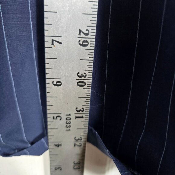 Donald J Trump Signature Collection Shirt 16-34/35 Long Sleeve Blue Striped‎ - Picture 5 of 9